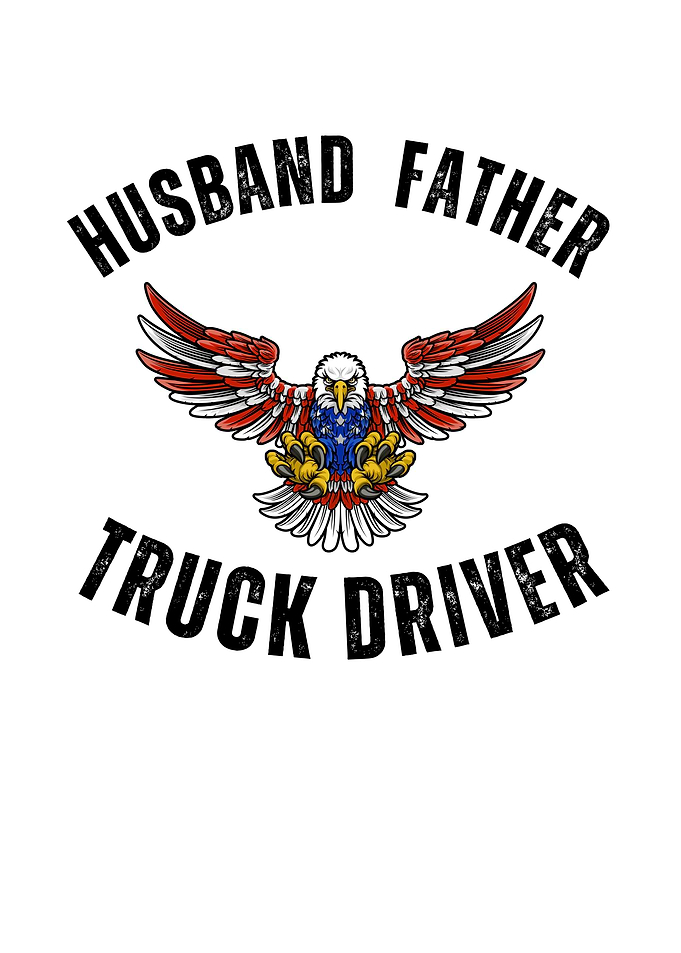 Truck Driver Eagle Design