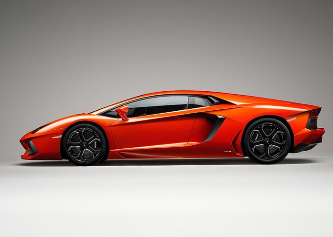 Orange Lamborghini Aventador