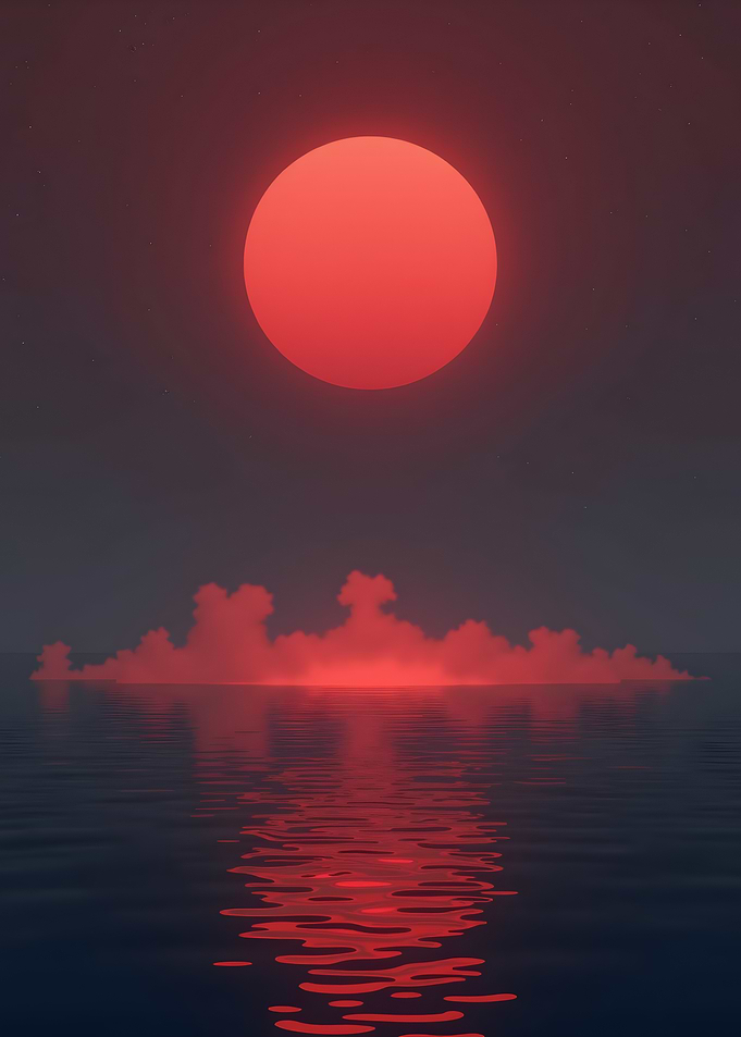 Crimson Velvet Moon