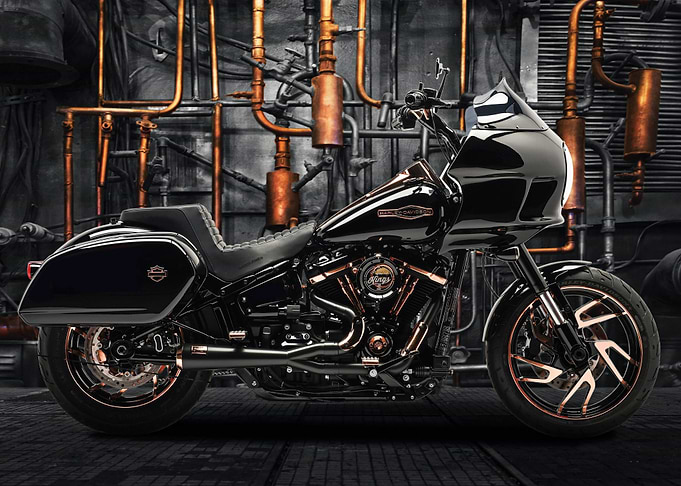 Black & Copper Harley Davidson