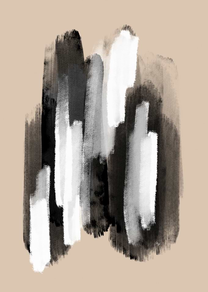 Abstract Playful Brush strokes