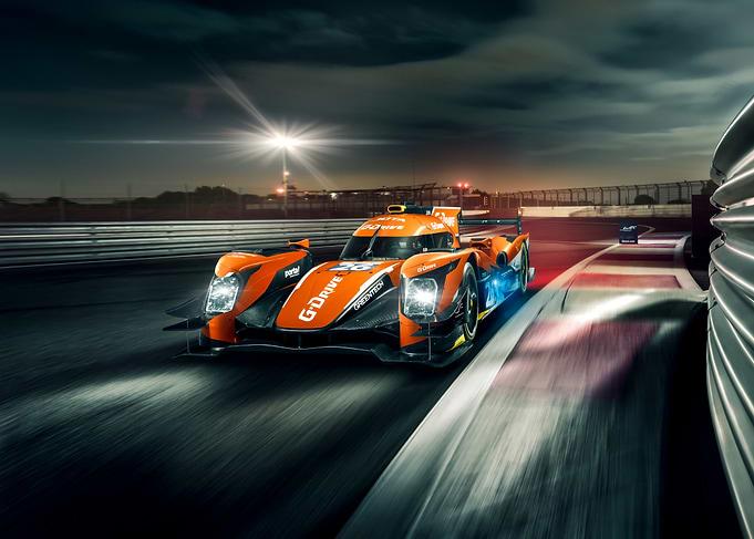 Race Car on Track