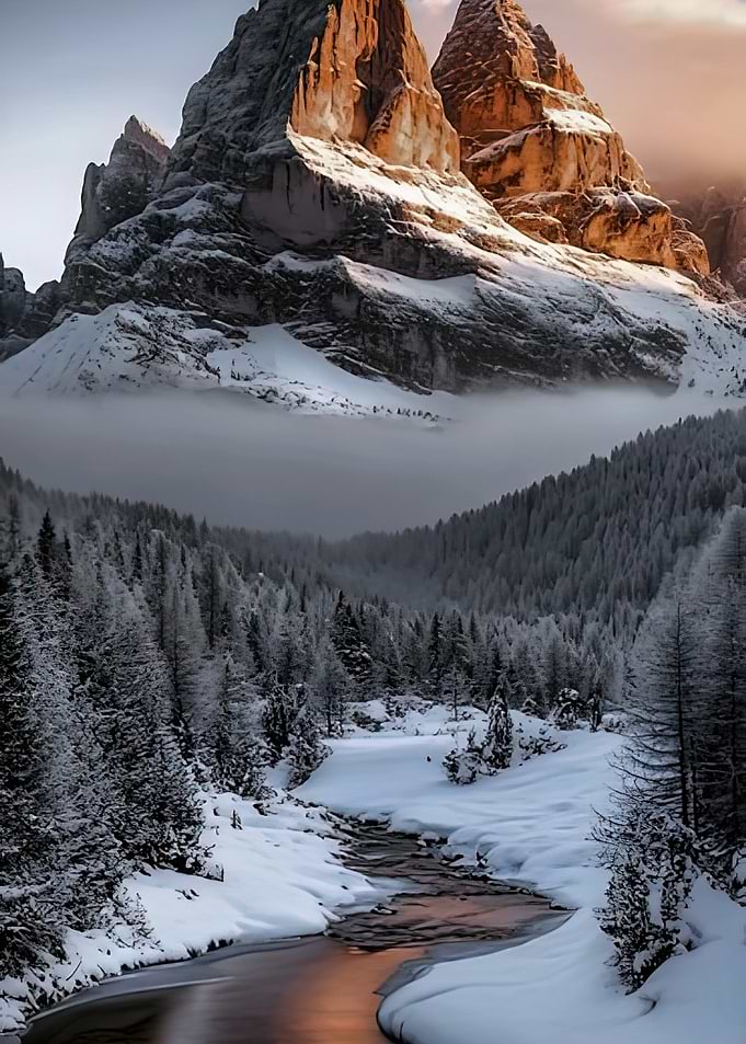 Snowy Mountain River