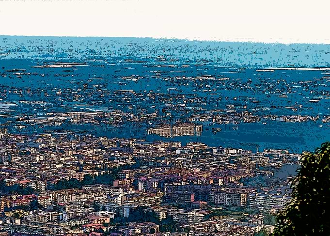 Cityscape with Blue Hues