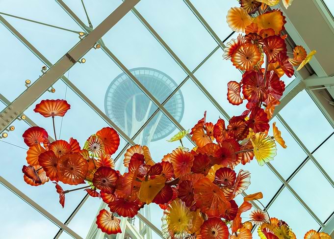 Glass Flowers & Space Needle