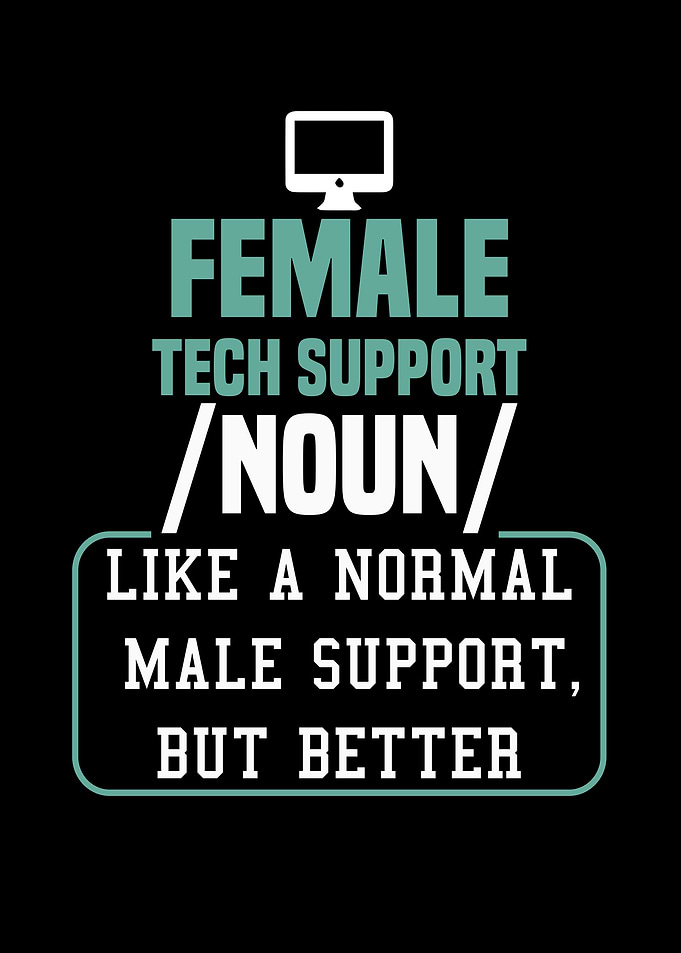 Female Tech Support Noun