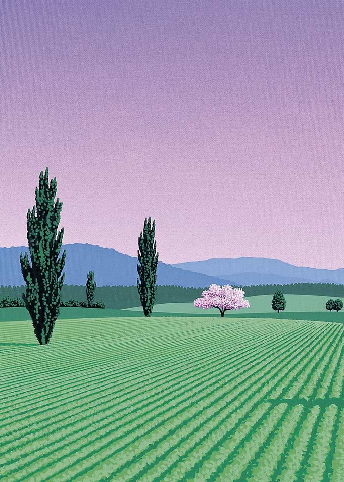 Hiroshi Nagai Peaceful Field Landscape
