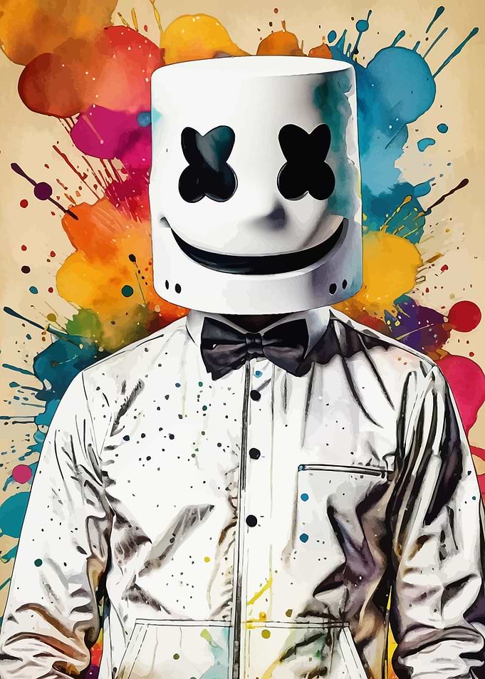 Marshmello DJ Portrait