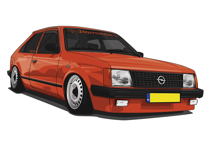 Opel Kadett D Low Orange