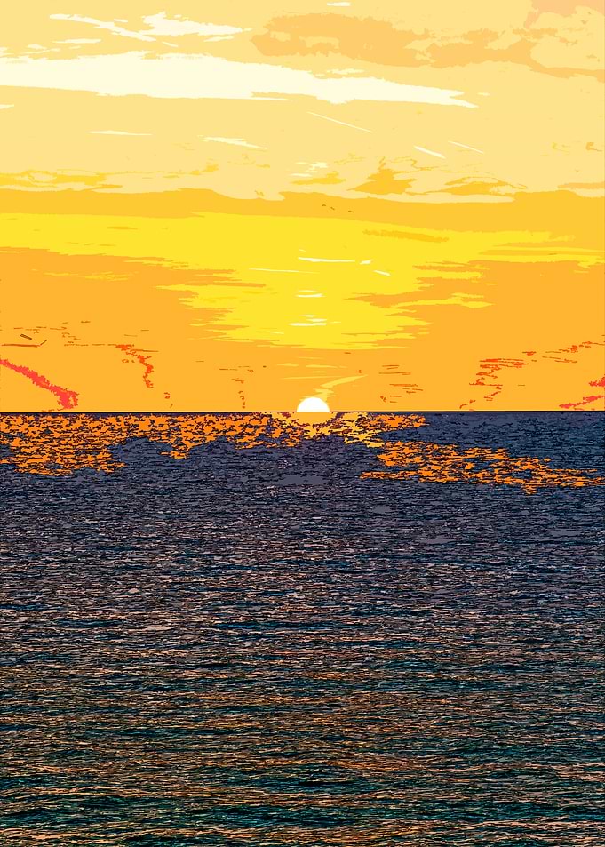 Sunset Over Ocean
