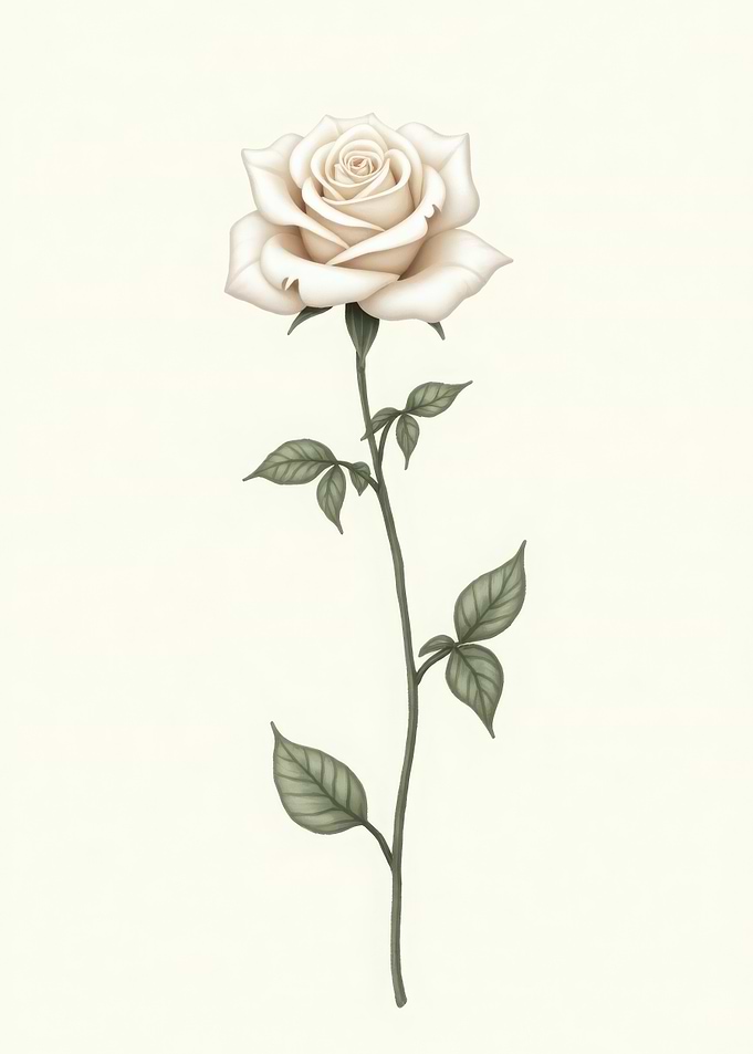 Single White Rose