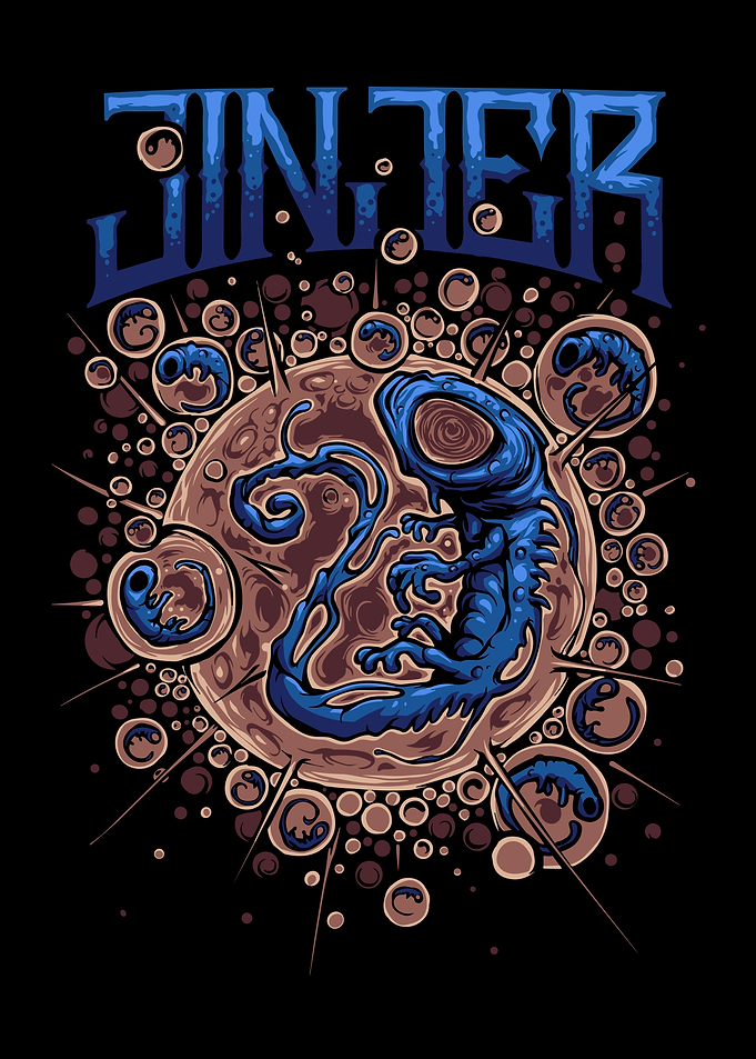 Blue Creature in a Bubble