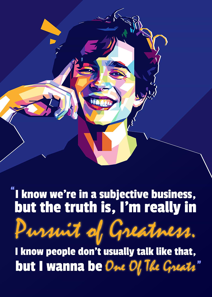 Timothée Chalamet in pursuit of greatness