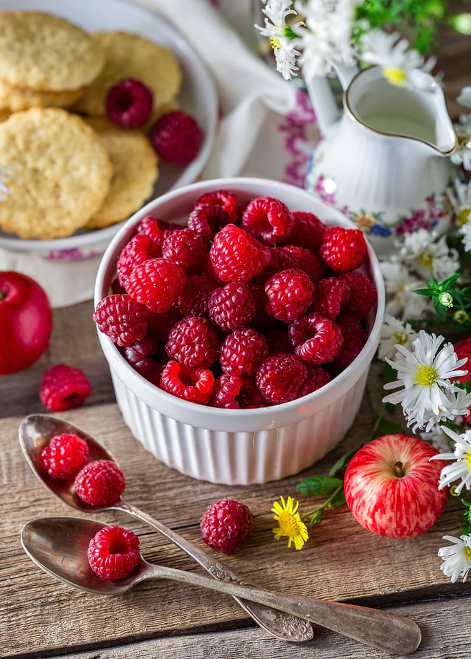 Raspberries and Cookies
