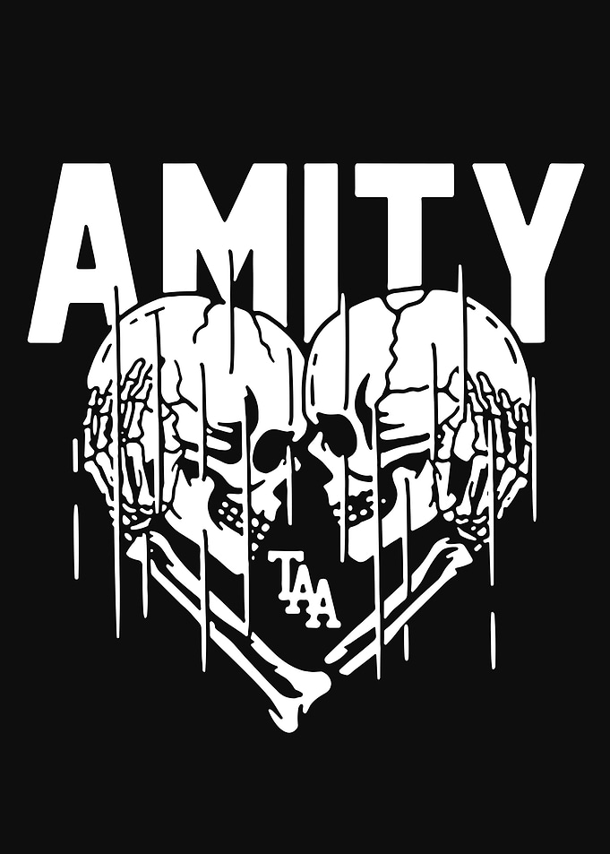 Amity Skull Heart Design