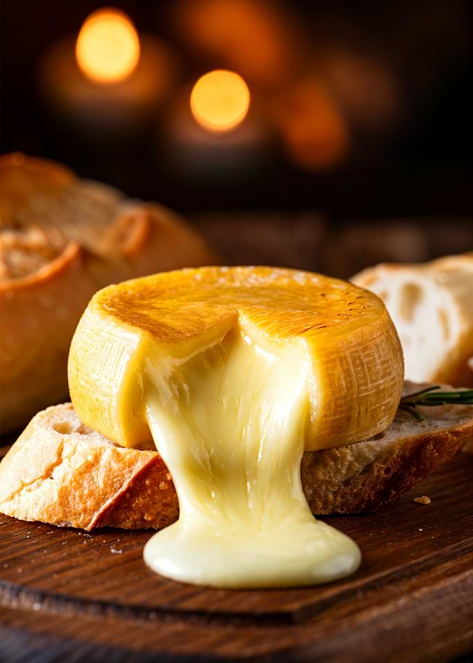Melted Cheese on Bread