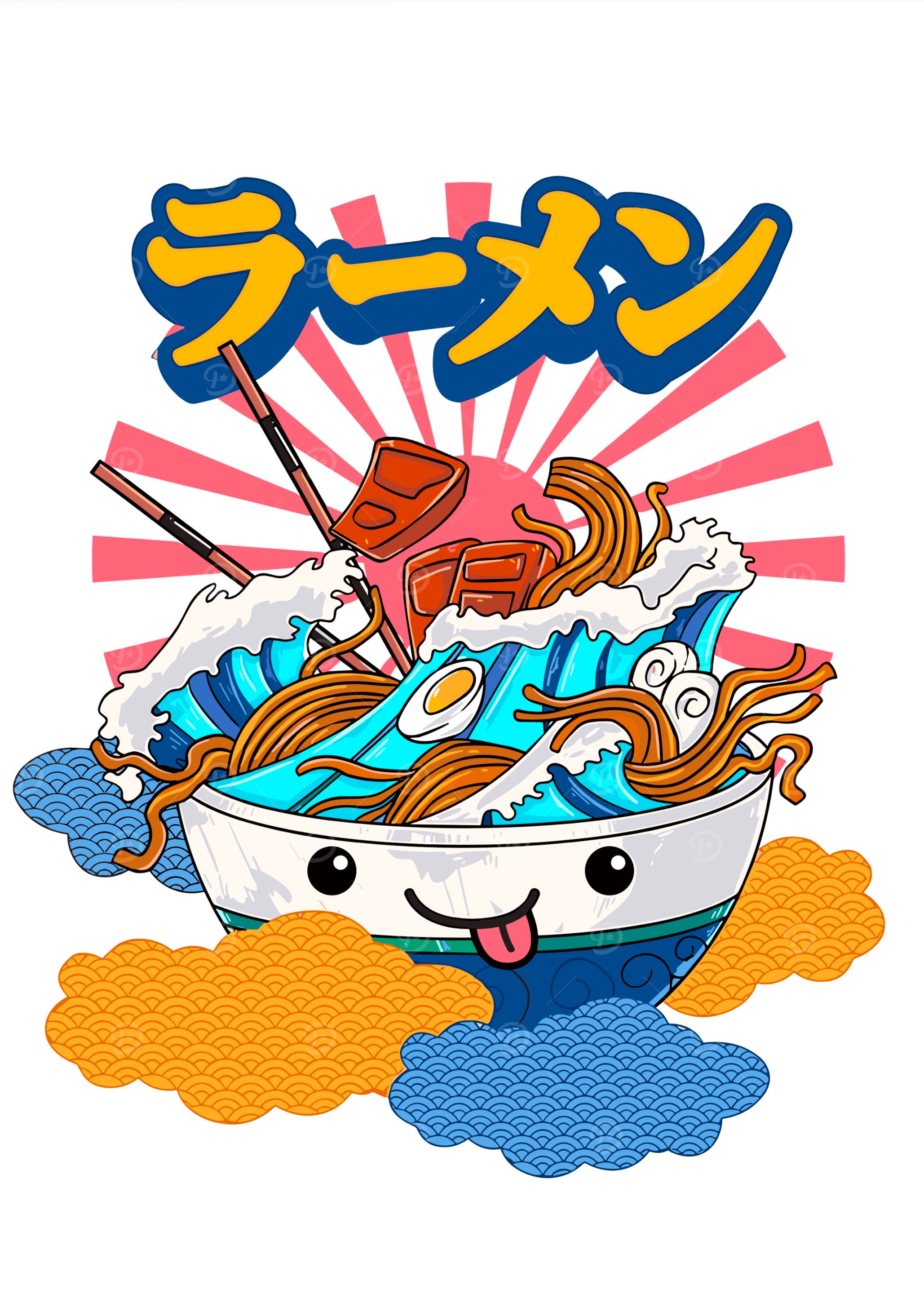 Ramen Wave Illustration