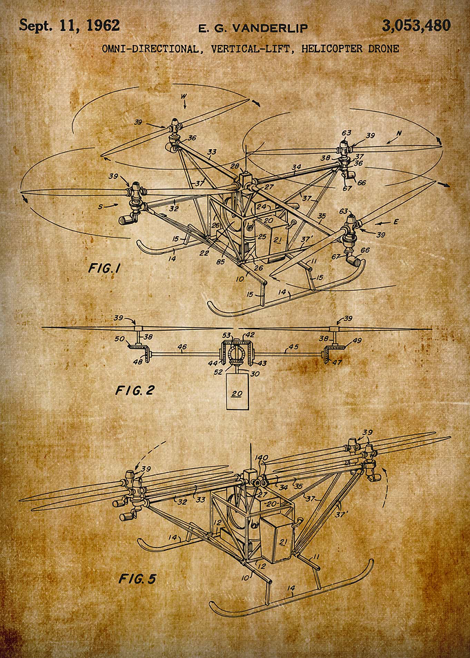 Early Helicopter Drone 1962 shet 1