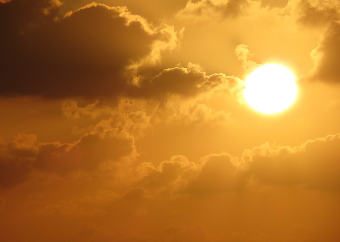 Golden Sunset Sky
