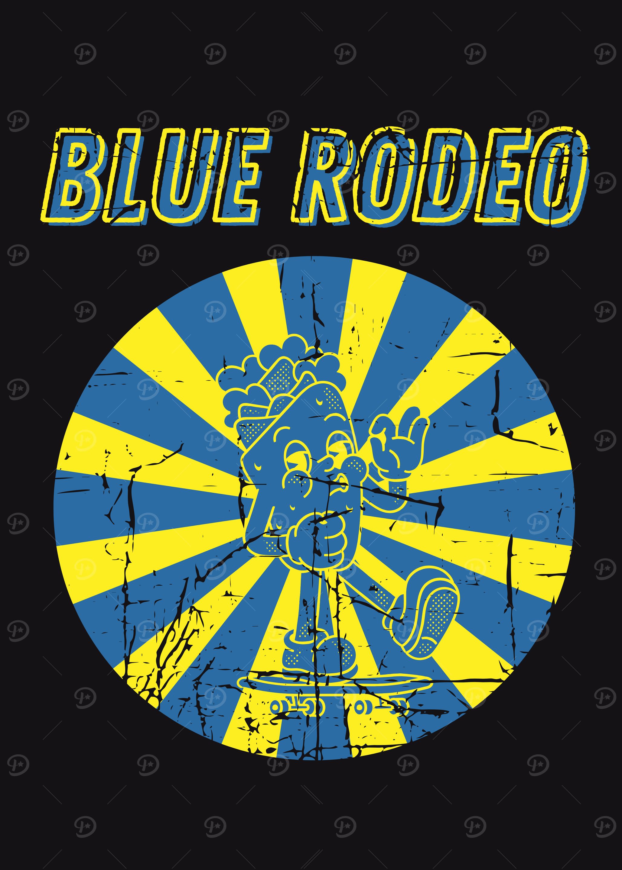 Blue Rodeo Skateboard Design