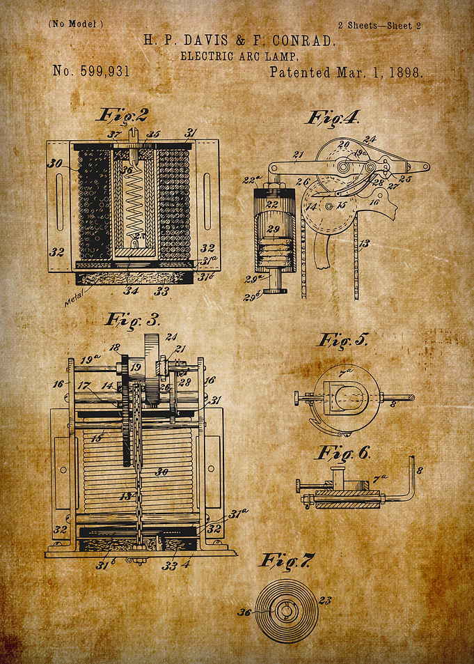 Electricarc_lamp_patent_shet 2