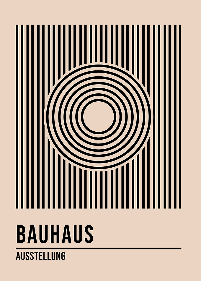 Bauhaus Geometric Art Print