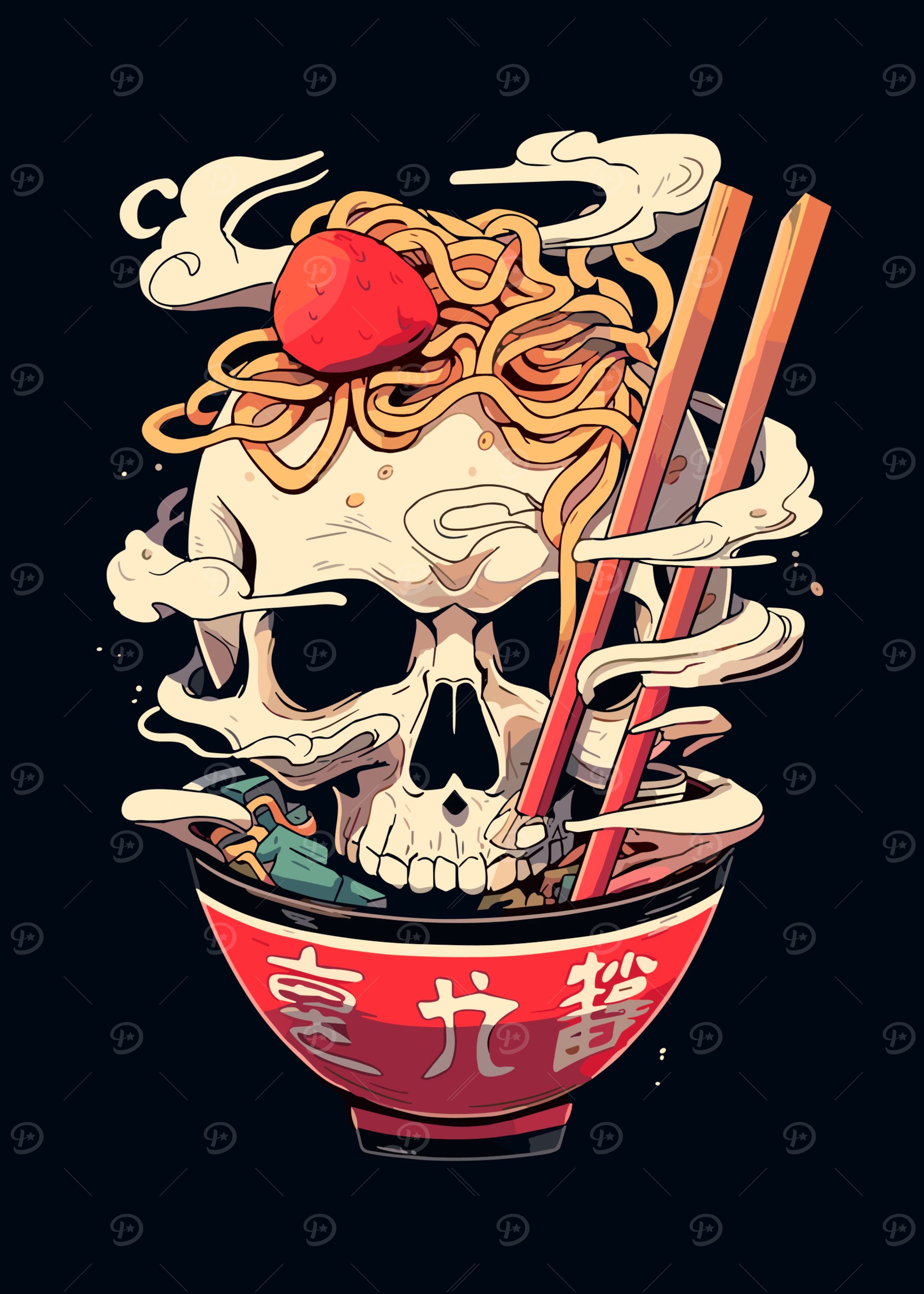 Skull Ramen Bowl
