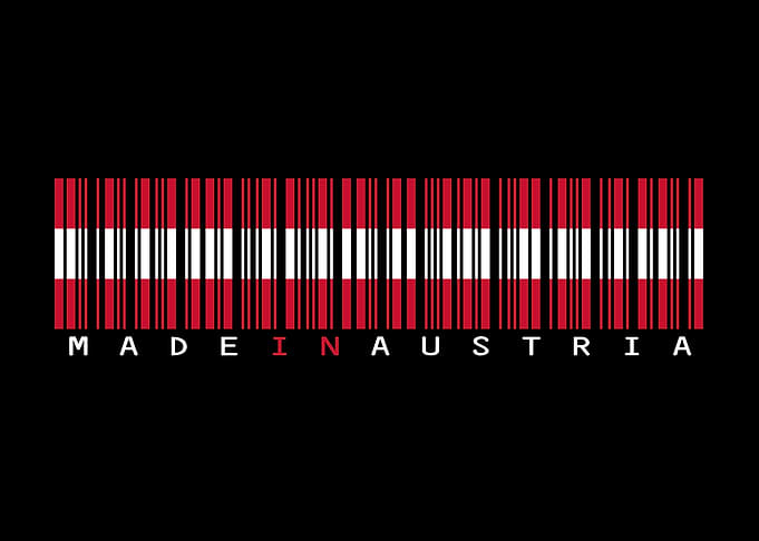 Austria Barcode Flag