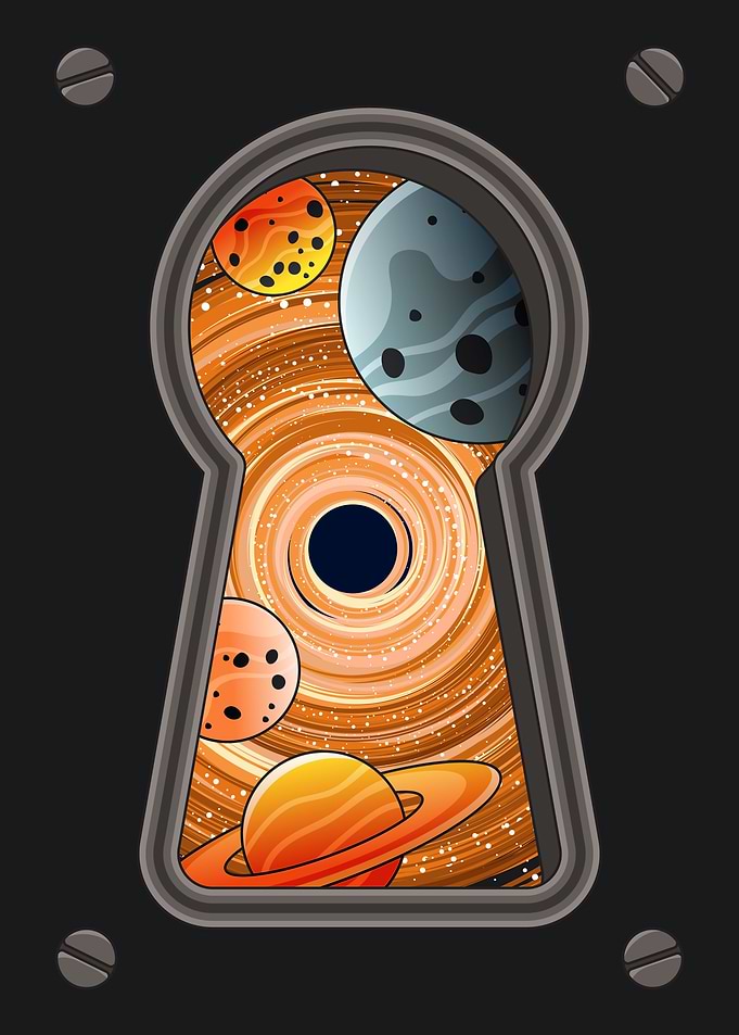 Space Through Keyhole