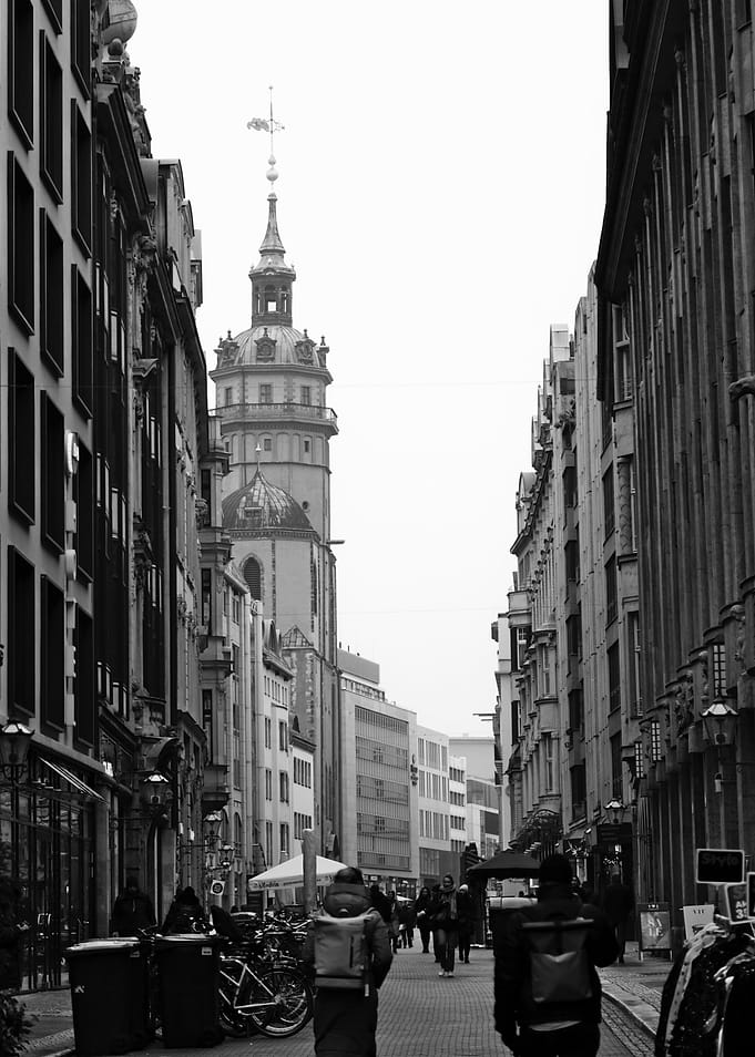 Black and White Cityscape
