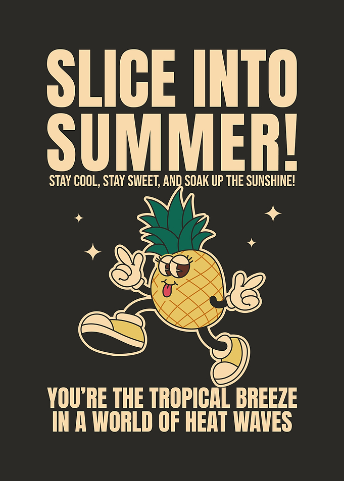 Summer Pineapple Illustration