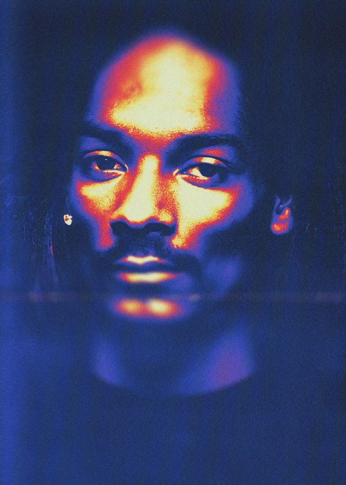 Snoop Dogg grainy gradient