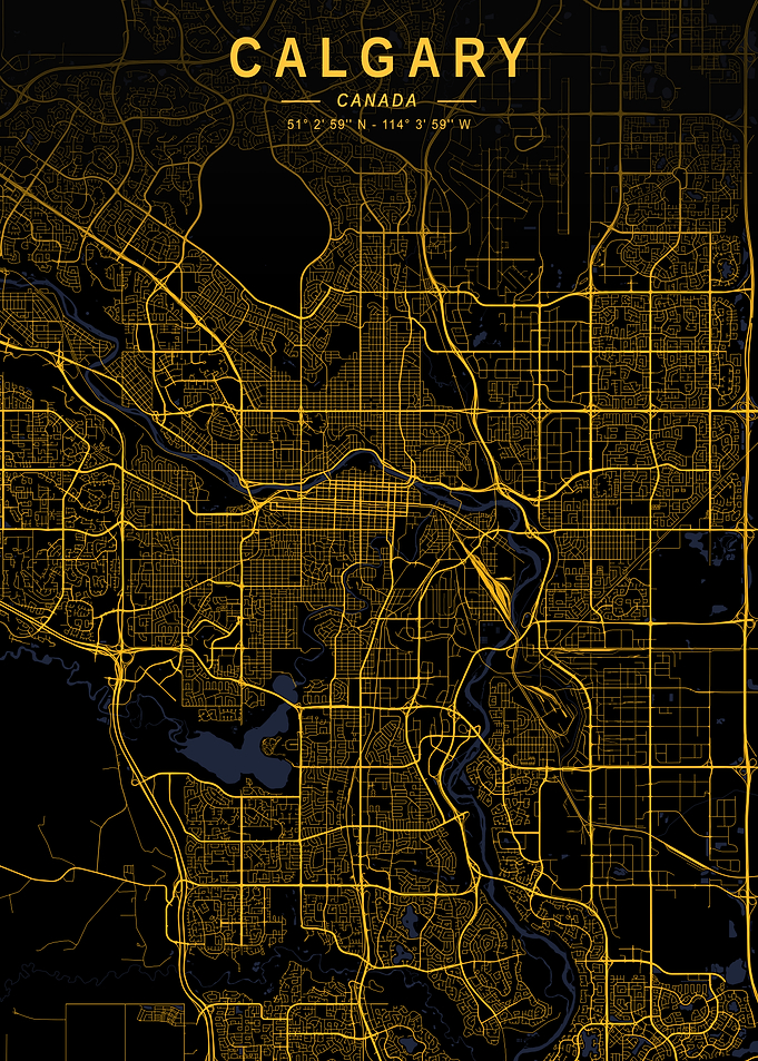 Calgary Golden City Map