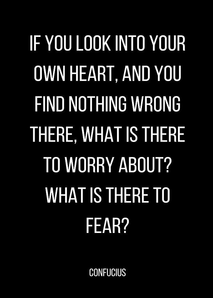 Confucius Quote on Fear