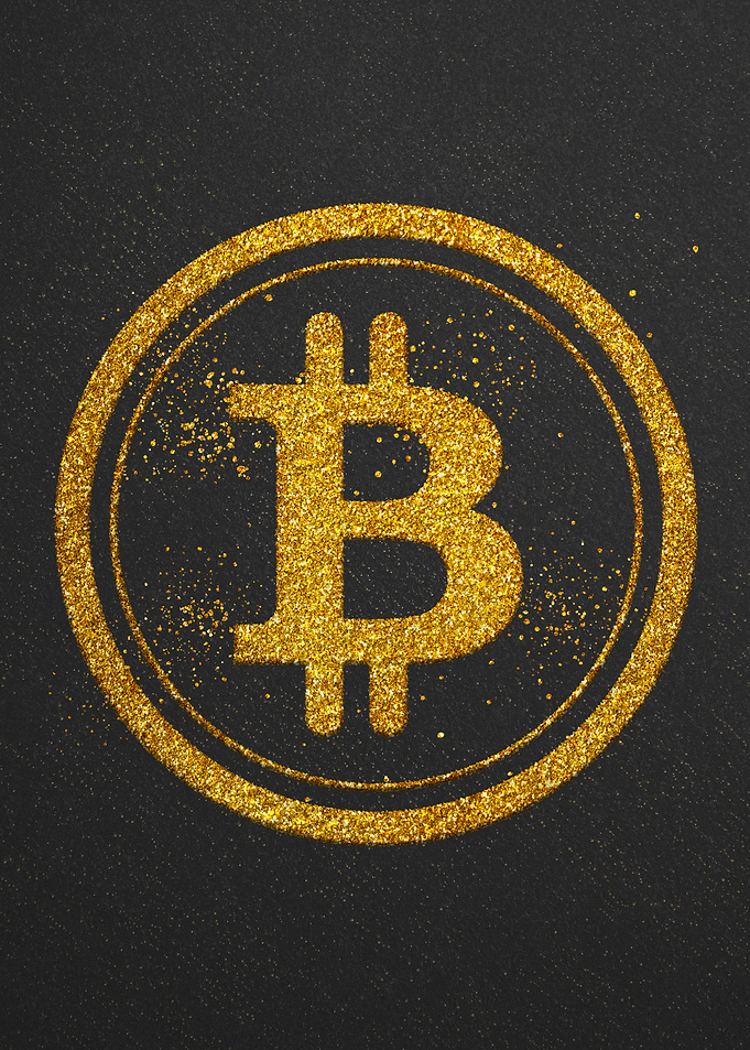 Bitcoin Symbol Glitter