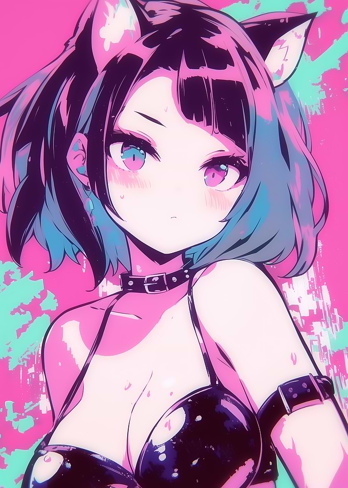 Anime Girl with Cat Ears
