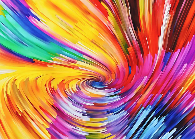 Abstract Swirling Colors