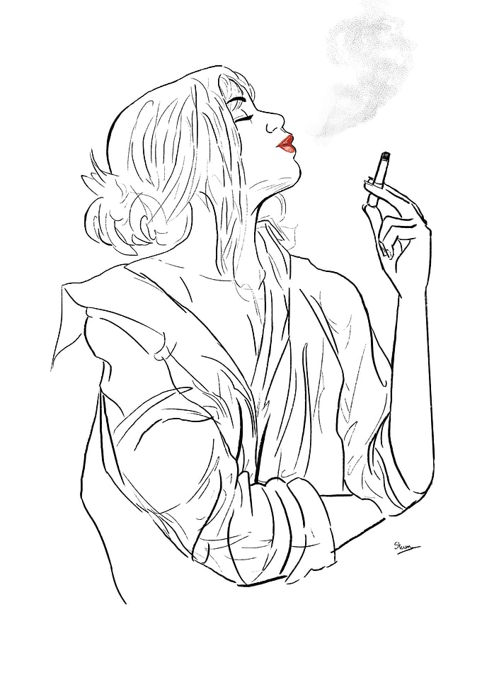 Woman Smoking