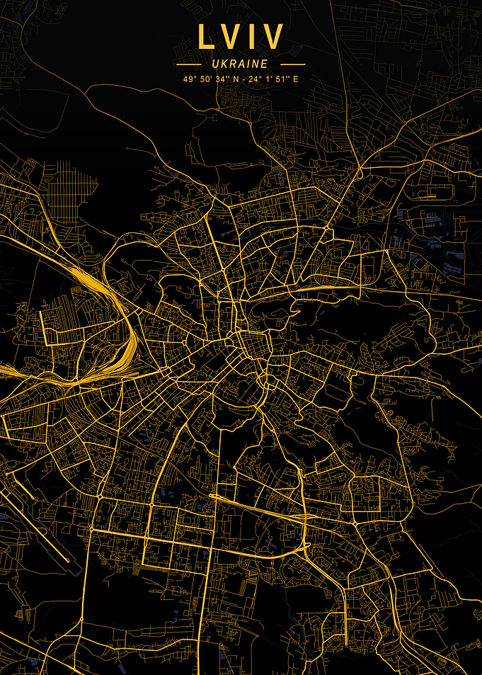 Lviv Golden City Map