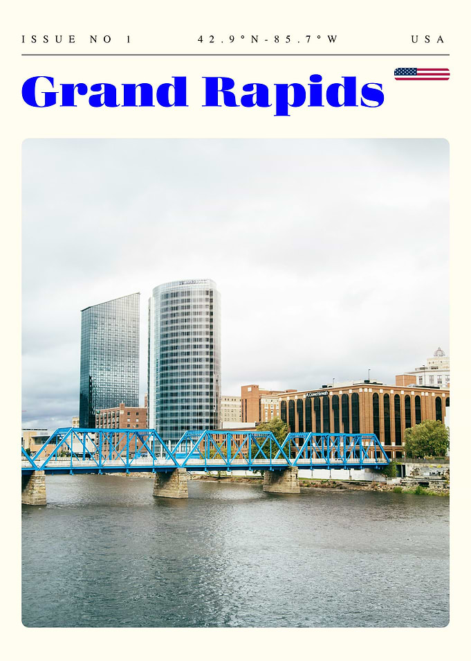 Grand Rapids Travel Art Poster