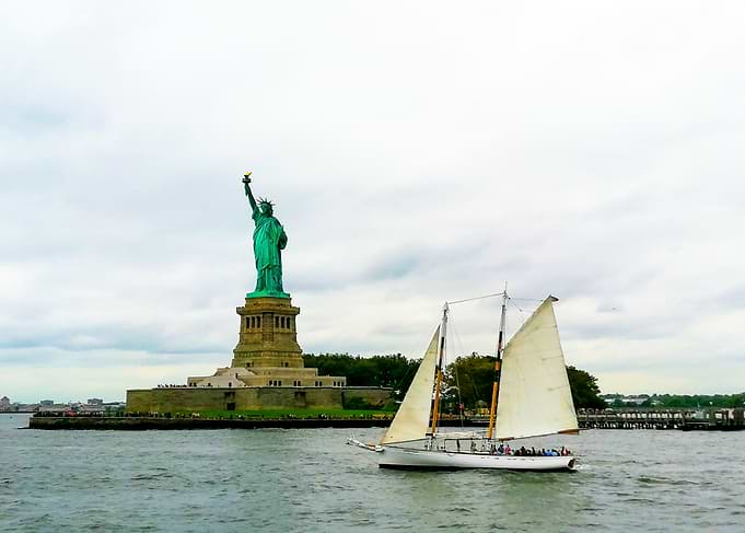 Statue of Liberty & Sailboat