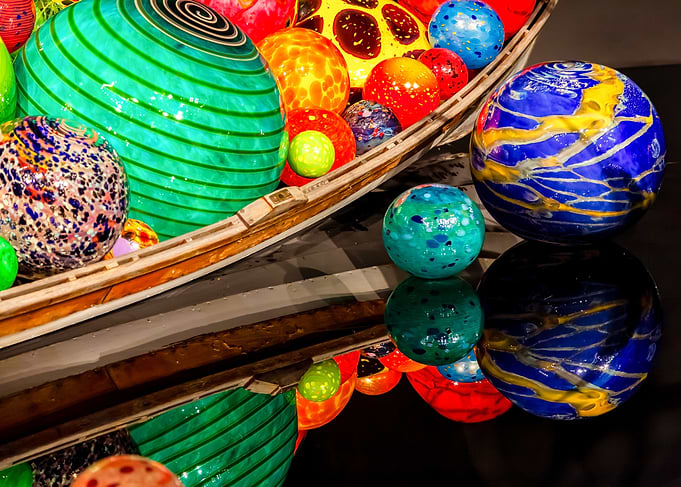 Glass Balls in a Boat
