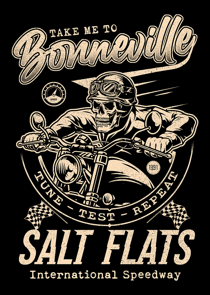 Bonneville Speedway Skull Rider
