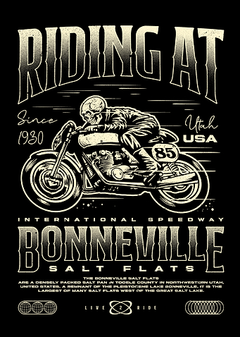 Bonneville Salt Flats Motorcycle Racing