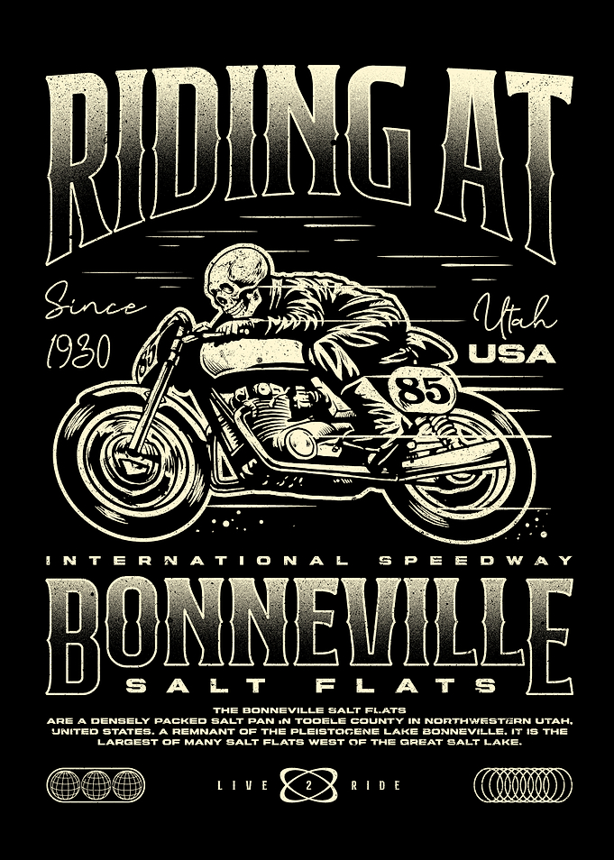 Bonneville Salt Flats Motorcycle Racing
