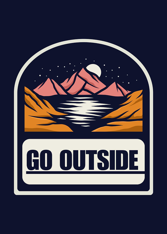 Go Outside Mountain Scene