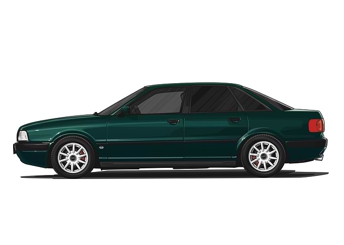Audi 80 B4 Green Side