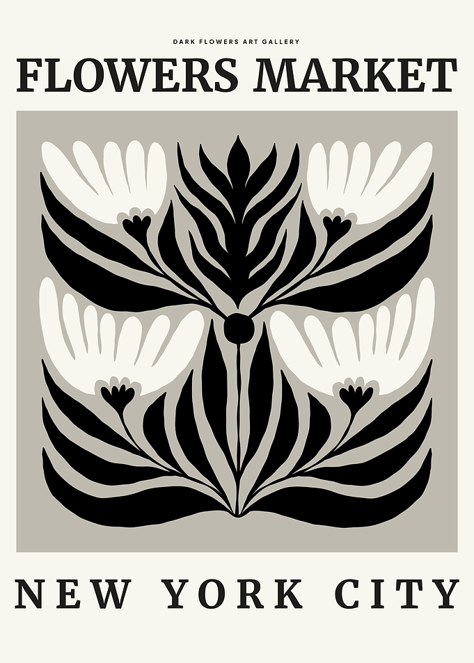 Flowers Market NYC Poster