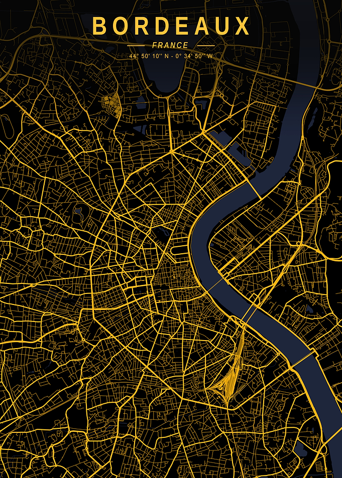 Bordeaux Golden City Map
