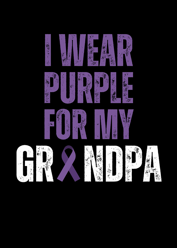 Purple Ribbon Grandpa